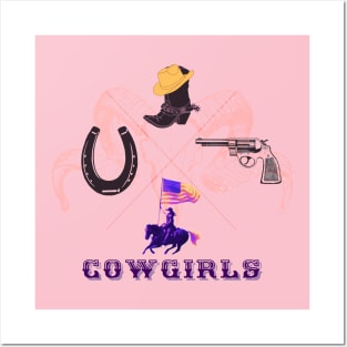 Cowgirls Posters and Art